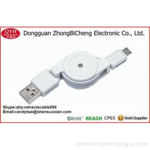 Two Sided Pull Sync Data Micro Retractable Usb Cable